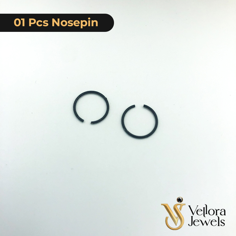 1 Pc Black Nose Ring for Women Girls - Image 2