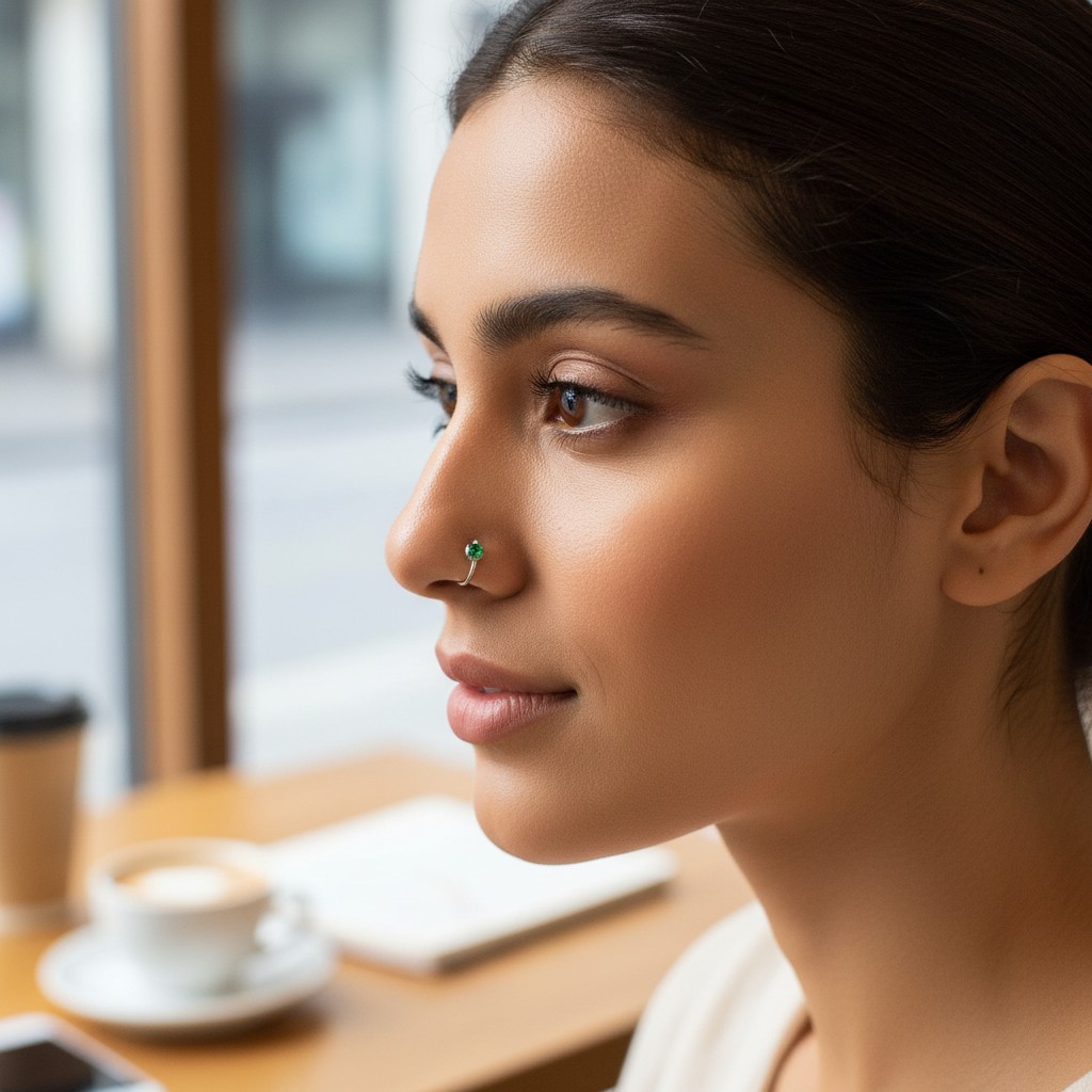 1 Pc Multicolor Nose Ring for Women Girls