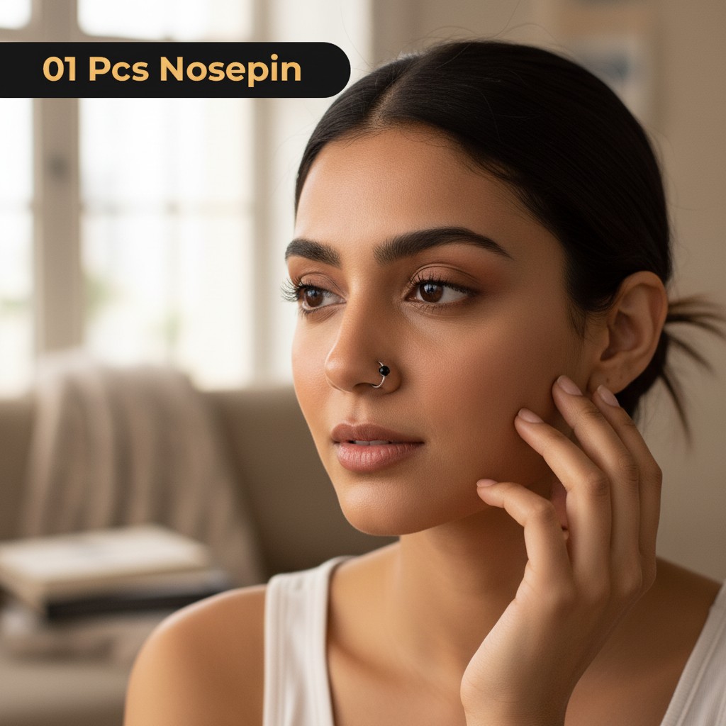 1 Pc Multicolor Nose Ring for Women Girls - Image 2