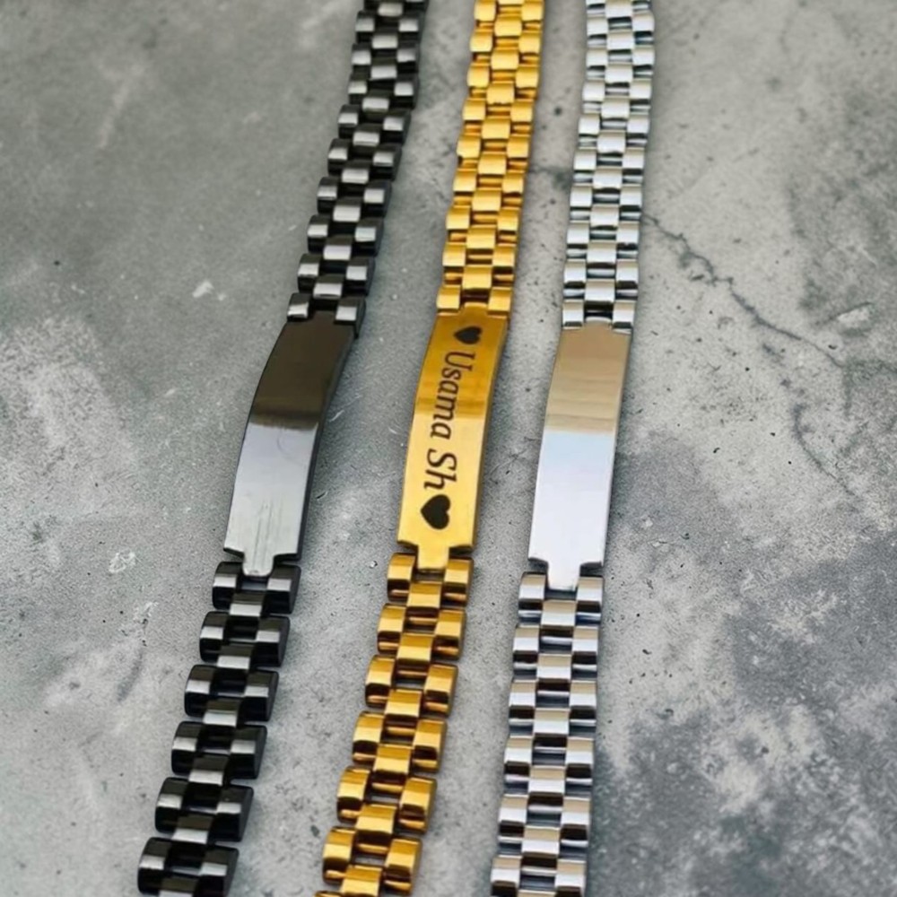 Customized Name Bracelet for Men & Women – Personalized Stainless Steel - Image 2