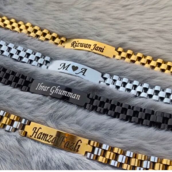 Customized Name Bracelet for Men & Women – Personalized Stainless Steel