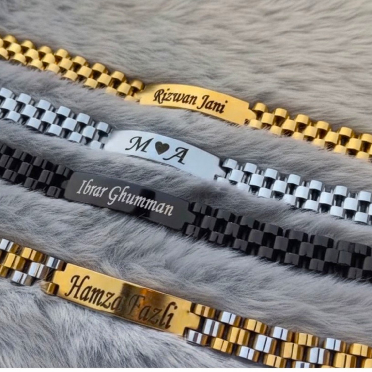 Customized Name Bracelet for Men & Women – Personalized Stainless Steel