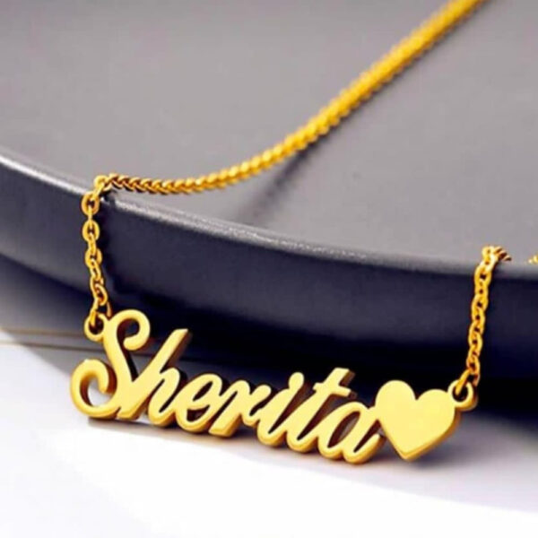 Customized Name Locket Necklace – Personalized Stainless Steel Name Pendant for Women & Girls