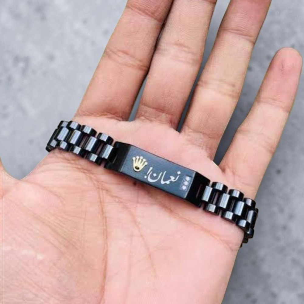 ORIGINAL Rolex Style Gents Hand Bracelet Customized Name - Image 3