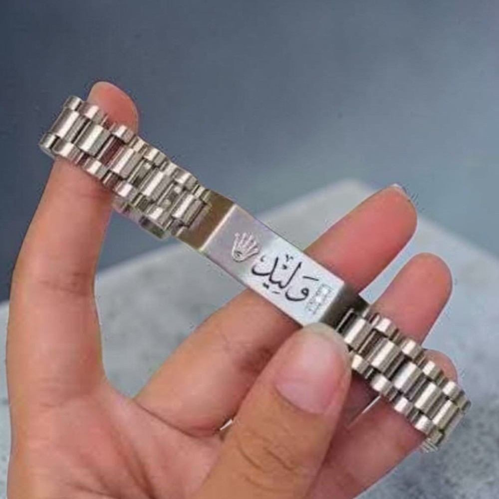 ORIGINAL Rolex Style Gents Hand Bracelet Customized Name - Image 2