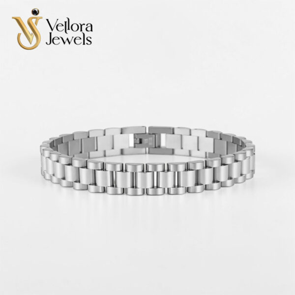 Silver Stainless Steel Rolex Style Bracelet for Men