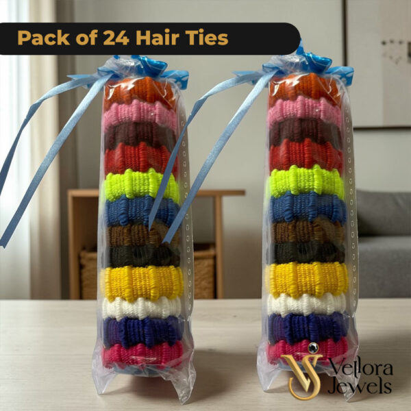 Hair Ties for Girls & Women (Pack of 12 / 24)