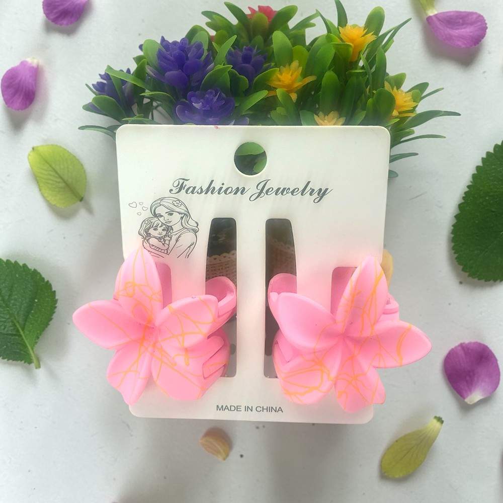 2 Pcs Small Tulip Hair Clutcher for Girls & Women - Image 2