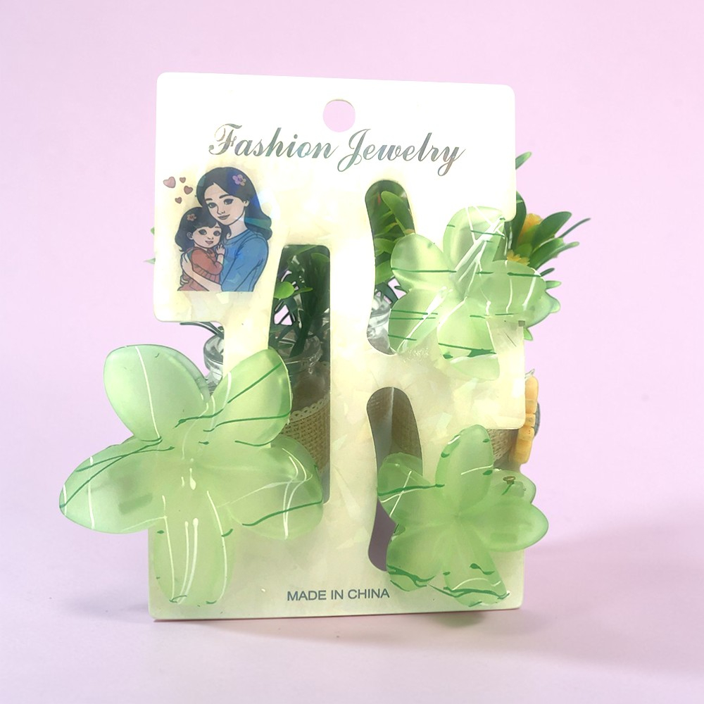 3 Pcs Hair Tulip Clutcher Set for Girls & Women - Image 3