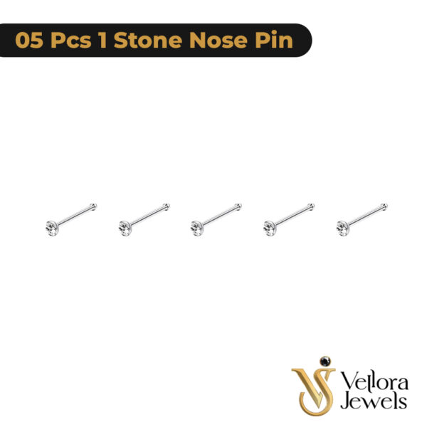 5 Pcs Stainless Steel Nose Pin for Piercing
