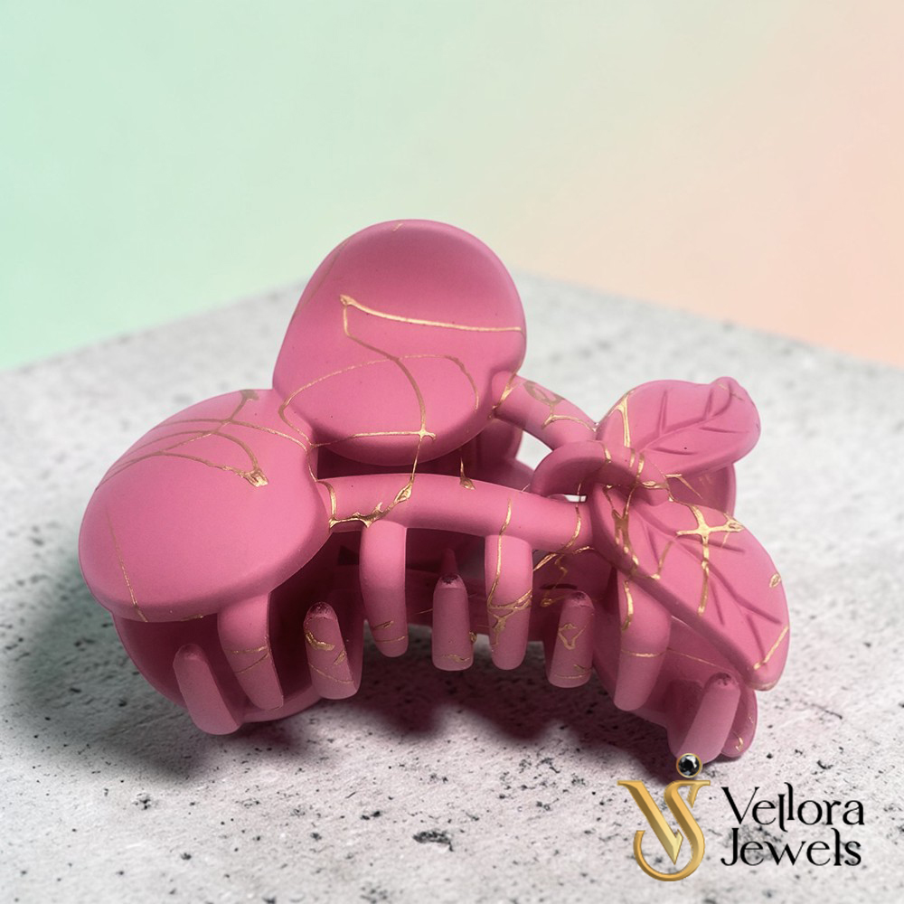 1 Pc Marble Design Hair Clutcher for Women & Girls - Image 7