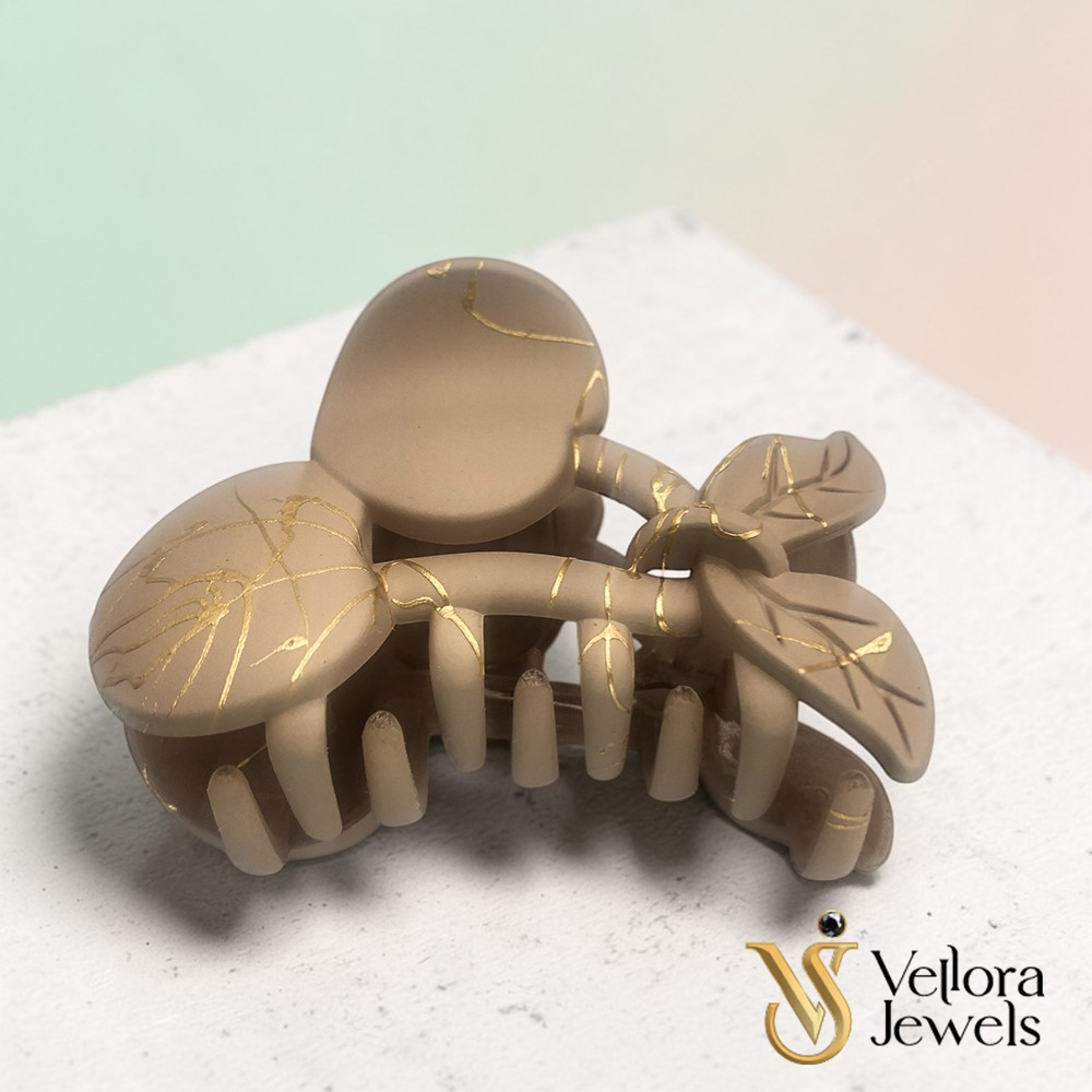 1 Pc Marble Design Hair Clutcher for Women & Girls - Image 3